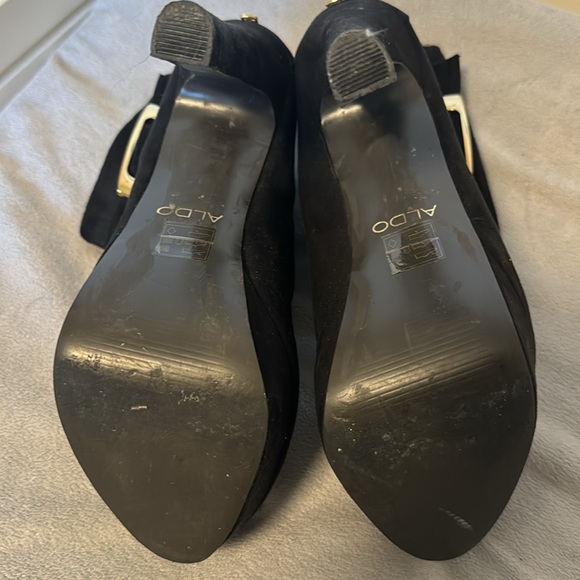 size 6.5 women's platform suede bootie Aldo - Picture 4 of 4